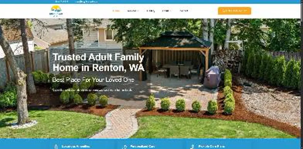 Homepage of Bright Hope Adult Family Home, a senior care home in Renton, Washington