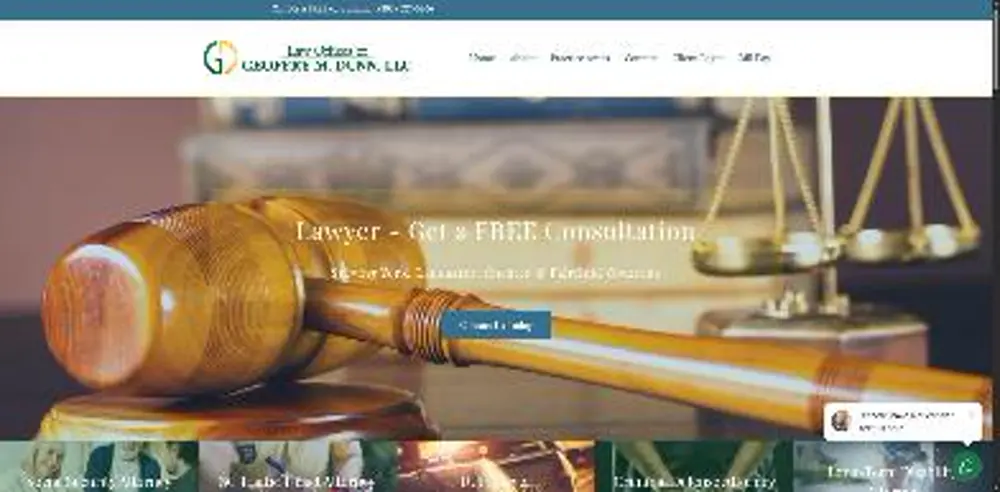 Homepage of the Law Offices of Geoffry M. Dunn, a law firm in Rock Hill, South Carolina